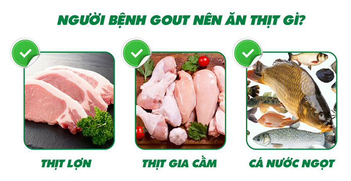 Bị gút nên ăn thịt như nào?